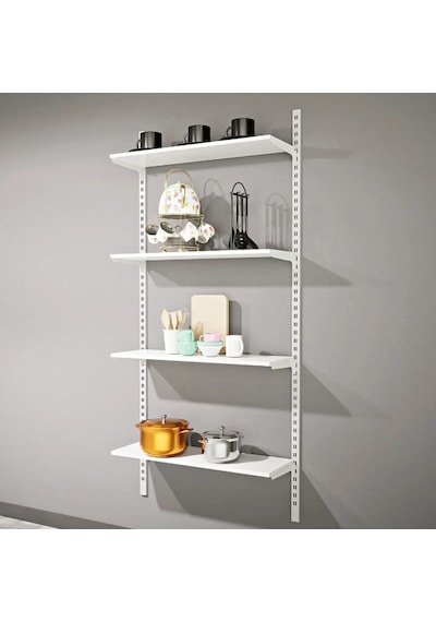 30x90 Duvara Monte 4 Katlı Ahşap Raf Sistemi & Dekoratif Kiler Rafı & Dekoratif Giyim Odası Rafı 30x90 Duvara Monte 4 Katlı Ahşap Raf Sistemi & Dekoratif Kiler Rafı & Dekoratif Giyim Odası Rafı