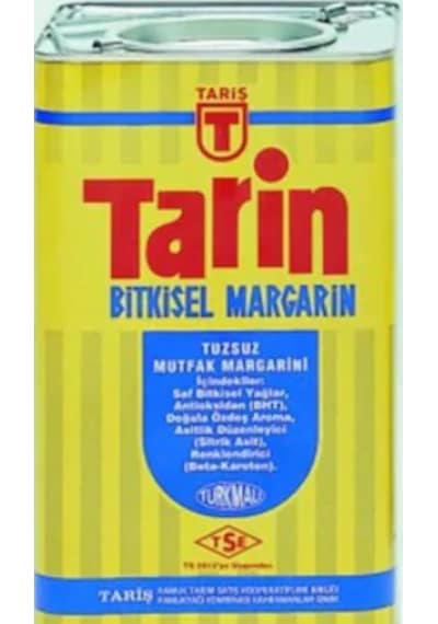 Tarin Tuzsuz Bitkisel Margarin Teneke 5 KG