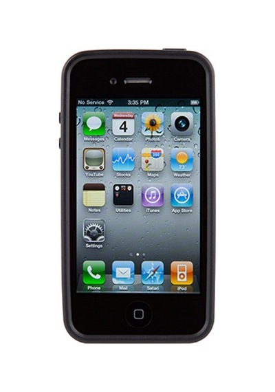 Speck Apple Uyumlu iPhone 4s/4 İle Pixelskin Hd Silikon Kılıf Siyah Siyah