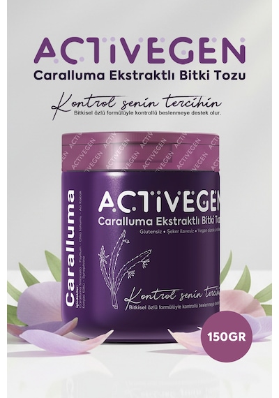 Caralluma Ekstraktlı Bitki İçeren Detox Tozu 1 Aylık - 832905451