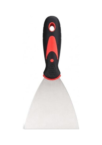Paslanmaz Çelik İnşaat Spatulası, 100 Mm Ölçü İle Dayanıklı 001 Siyah