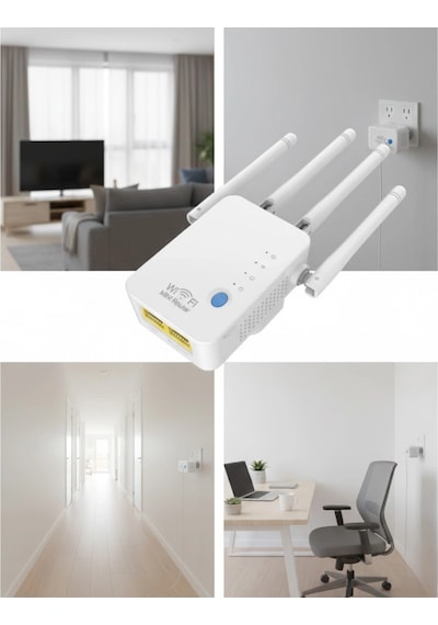 Mey İthalat 4 Antenli Wifi Güçlendirici
