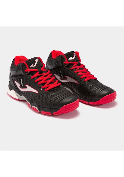 Joma VBLOCK - Unisex Siyah Kırmızı Voleybol Ayakkabısı - VBLOKS23 Siyah