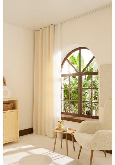 Kaşmir Home Holly Ada Fon Perde Krem 150x270 Cm Krem