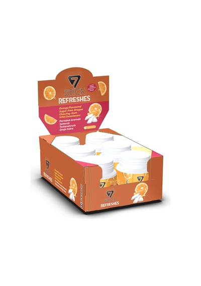 7stıck Sekersız Orange Aromalı Draje Sakız 60 Pcs 6adet 55603366