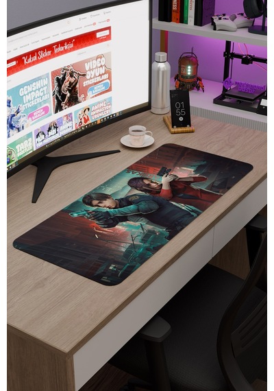 Resident Evil Kaymaz Dikişli Kauçuk Oyuncu Mousepad V2 - 70x30 Xl Gaming Mouse Pad Fare Altlığı