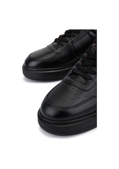 Tamer Tanca Erkek Hakiki Deri Siyah Sneakers & Spor Ayakkabı 1145 2024 Erk Ayk Y26 Sıyah