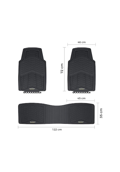 Michelin Mc33863 Tüm Araçlara Uyumlu 3 Parça Üniversal 3d Havuzlu Oto Paspas Fr Mc33863