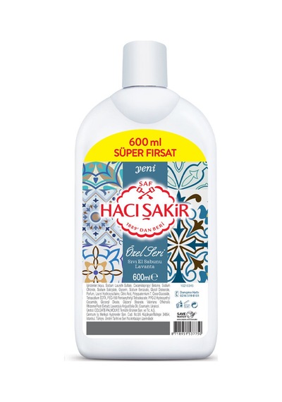 Hacı Şakir Sıvı Sabun Lavanta Özel Seri 600 Ml