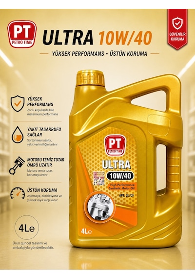Petro Time 10W-40 Motor Yağı 4 L