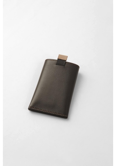 Cengiz Pakel Hakiki Deri Minimalist İnce Kartlık - 2511 - Kahve/toprak Kahve