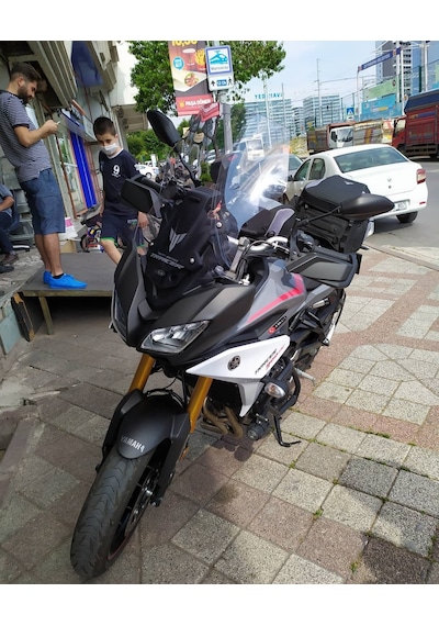 18-20 Yamaha Tracer 900 / GT Uzun Ön Cam Zeus Açık Füme 54cm 4mm Acik Füme