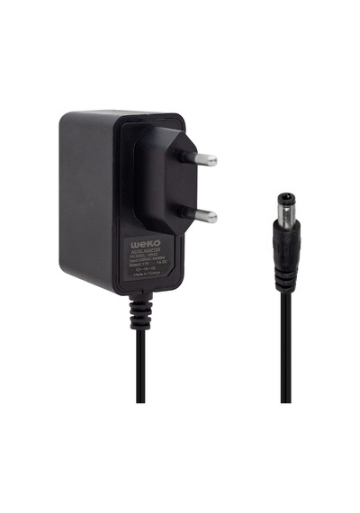 Weko 12 Volt 1 Amper 10 Watt Priz Tipi Adaptör 5.5x2.5 Uçlu Güvenlik Kamerası Led Şarjlı El Aletleri Adaptörü