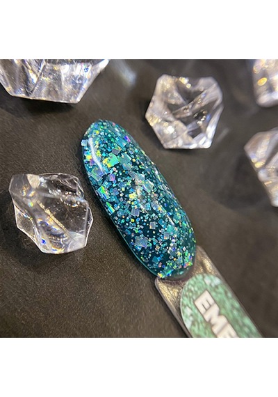 Nail Art Tasarım Jel Diamond Emerald 5 Gr Mavi