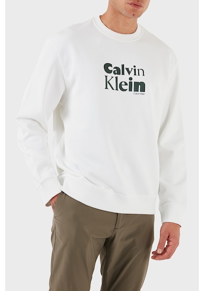 Calvin Klein Erkek Sweat Lv04ld242g Yaf Beyaz Beyaz