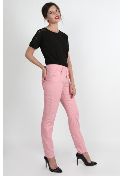 Balins Bayan Gabardin Pantolon Pembe