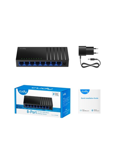 Cudy GS108D Unmanaged 8-Port Gigabit Masaüstü Switch