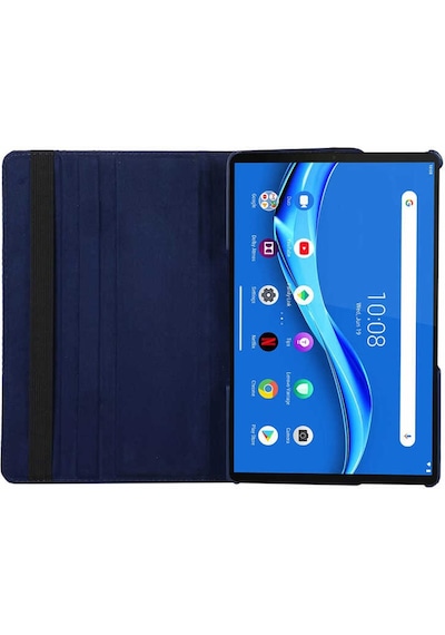 Lenovo Tab P11 Pro 11.2" 2.nesil Uyumlu Zore Dönebilen Standlı Kılıf-siyah Tablet Kılıfı