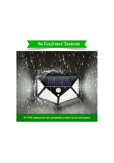 4 Lü Paket Bahçe Aplik Bahçe Lambası Bahçe Aydınlatma Güneş Enerj