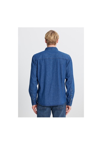 Lee Erkek Regular Fit Ml241513927 Mavi Denim Gömlek - 5003317518