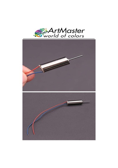 Mini Drone Motor Ve Pervanesi 2 Adet Dc Motor Yüksek Hızlı Çekirdeksiz Pervane Kanatı Helikopter Uçak Drone Deney Okul