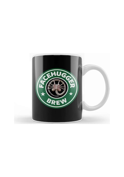 Alien Facehugger Brew Coffee Starbucks Kupa Bardak Porselen Karışık