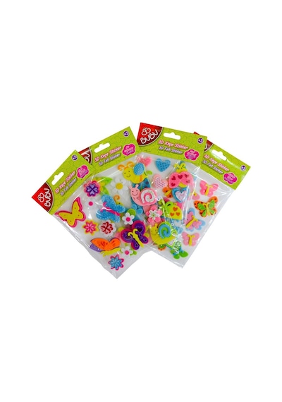 Bu-bu Sticker 3d Keçe Küçük Bubu-sts009 Çok Renkli