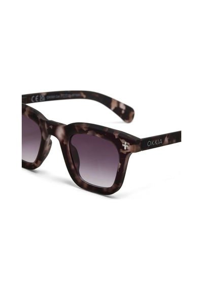 Okkia Firenze Unisex Güneş Gözlüğü Dirty Havana / Lens: Siyah Gradyan Koyu Kahverengi