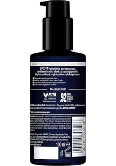 Gliss Night Elixir Yeniden Yapılandırıcı Gece Bakım Serumu, 100ml