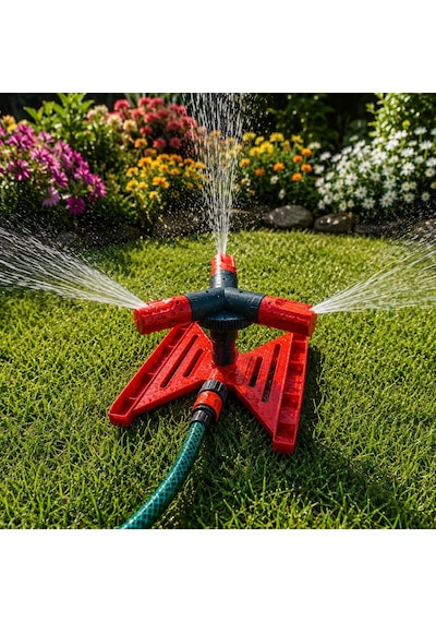 Lexroo 3lü Sprink Dönerli Sehpalı Turbo Bahçe Çim Sulama Fıskiyesi