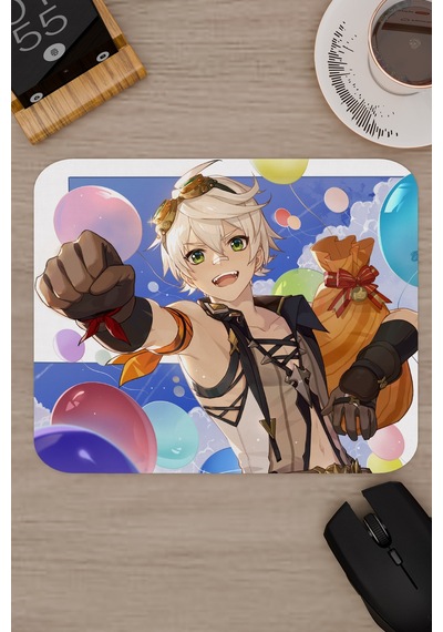 Bennett Genshin Impact Anime Gacha V4 - 22x18 Gaming Mouse Pad Fare Altlığı