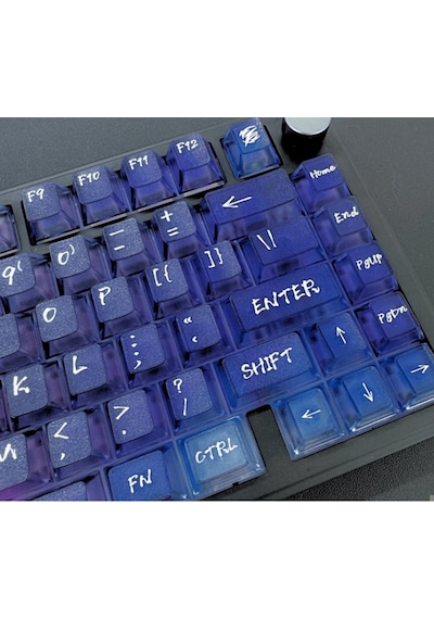 Nebula Bulutu Keycaps Renkli Sisli Mekanik Rgb Klavye Tuş Takımı