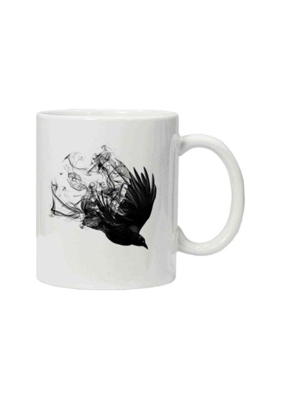 Kupa Bardak Blackbird Black Bird Smoke After Dark Picsart