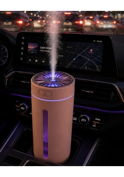 Hubrendy Tekno Ultra Sessiz Çalışan Şarjlı Hava Nemlendirici Ve Aroma Difüzörü