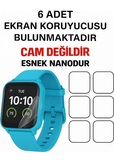 Tcl Movetime Mt40x-mt40 Akıllı Çocuk Saati Ekran Koruyucusu 6 Adet Nano Esnek Koruma