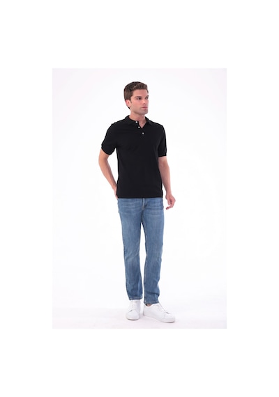 Blayn Jeans Erkek Mavi Diz İzi Yapmayan Pamuklu Esnek Denim Jean Kot Pantolon Regular Kalıp Açık Tint Efekt