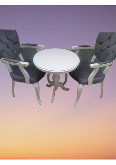 Bengimobilya Fiskos-Berjer Sandalye Kelebek Model Parlak Beyaz Babyface Kapito (495736656) Beyaz