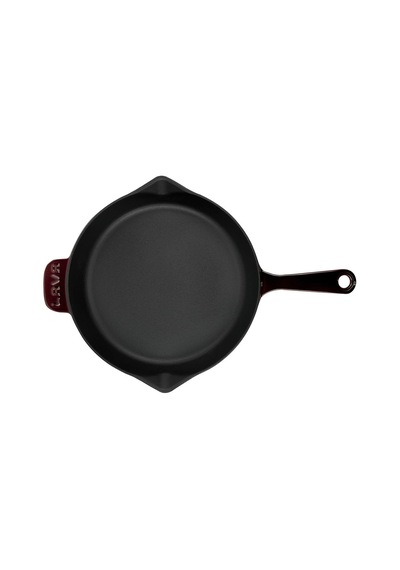 Lava Metal Premium Serisi - Döküm Kızartma Tavası, Yuvarlak, 28 Cm, Majolik Mor Diğer