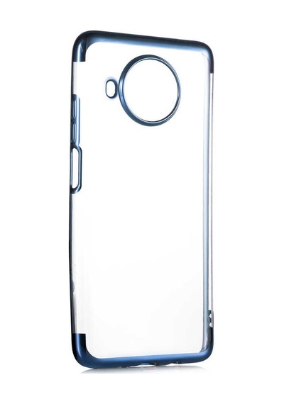 Xiaomi Redmi Note 9 Pro 5g / Xiaomi Mi 10t Lite 5g Kılıf Dört Köşeli Lazer Silikon Kılıf Mavi