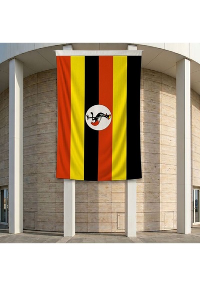 Uganda Bayrağı 140gr Premium Raşel Kumaş 200x300 Cm Diğer