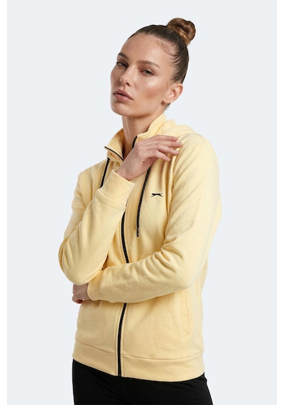 Slazenger Flores Kadın Kapüşonlu Sarı Sweatshırt