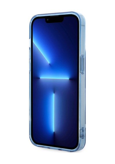 Apple Uyumlu iPhone 14 Pro Max Kılıf U.s. Polo Assn. Renkli Grafiti Baskılı Dizayn Kapak Mavi