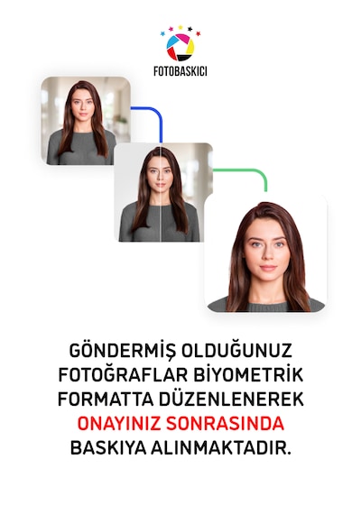 Vesikalık Biyometrik Fotoğraf Baskısı - 16 Adet
