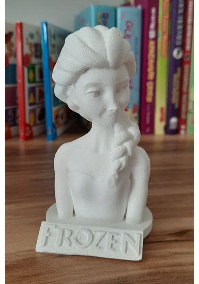 Frozen Elsa Ve Anna Taş Biblo Çocuk Boyama Etkinliği