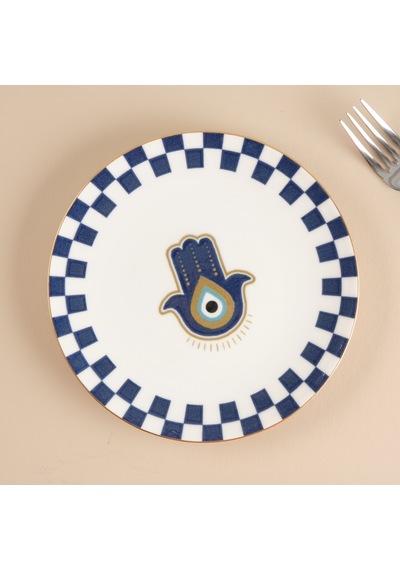 Aryıldız Chance Pasta Tabağı Hamsa 21 Cm Renkli
