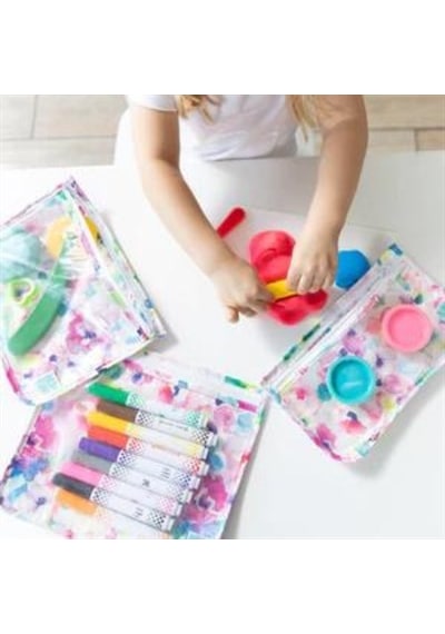Bumkins Şeffaf Seyahat Çantası - Watercolor Çok Renkli