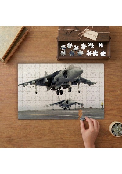Havalanan Uçaklar Tasarımı 240 Parça Ahşap Puzzle Ahşap Kutuda Mpy20289