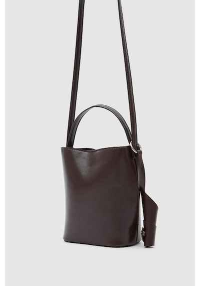 Shule Bags Amore Minimal Çapraz Çanta Koyu Kahve Kahverengi