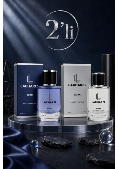 Lacharel Icon Ve Aura 2'li Erkek Parfüm Seti Eau De Parfum 2x50 Ml Diğer