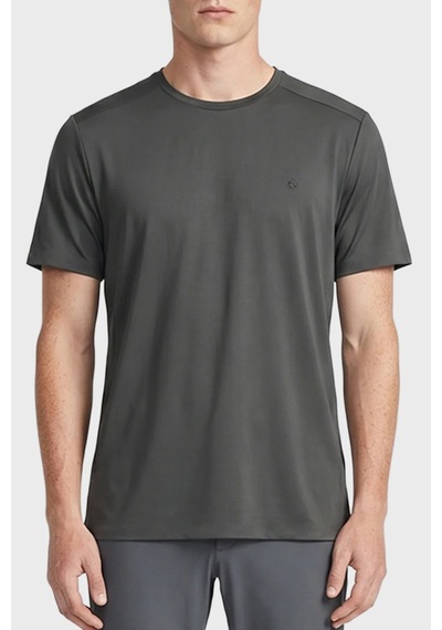Isaora Regular Fit Logolu Bisiklet Yaka T Shirt Erkek T Shirt Isr9021 Drg Koyu Gri